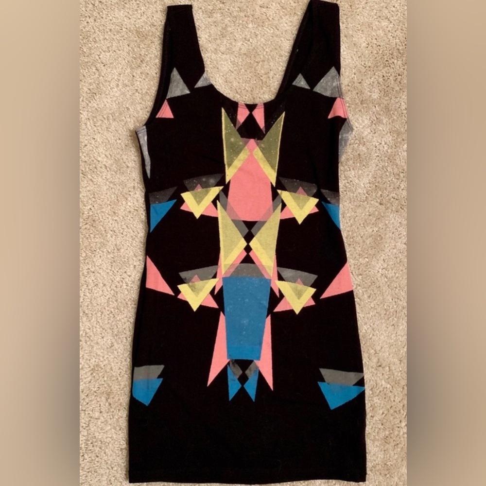 Charlotte Russe Aztec print Bodycon dress worn 1x in great condition